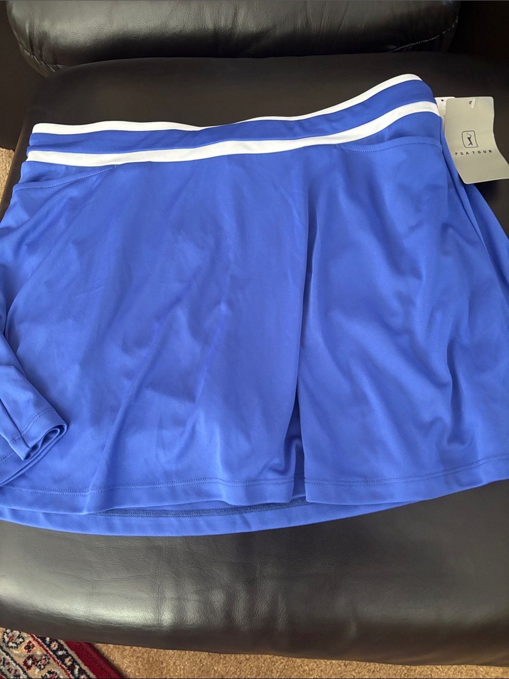 Golf Skirt blue with white trim.